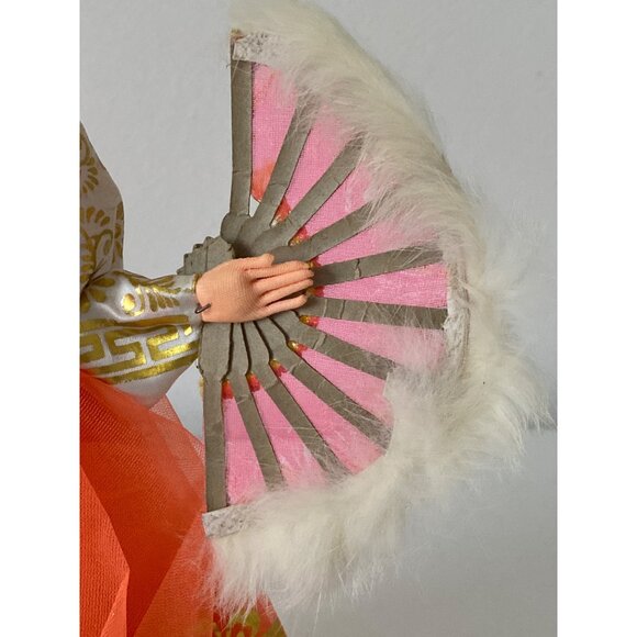 Korean Traditional Hanbok Doll With Fan - Exquisite Collectible In Vibrant Color - Picture 6 of 12